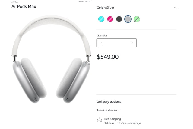 Apple AirPods Max In Stock at AT&amp;T With Free Shipping [Hurry]