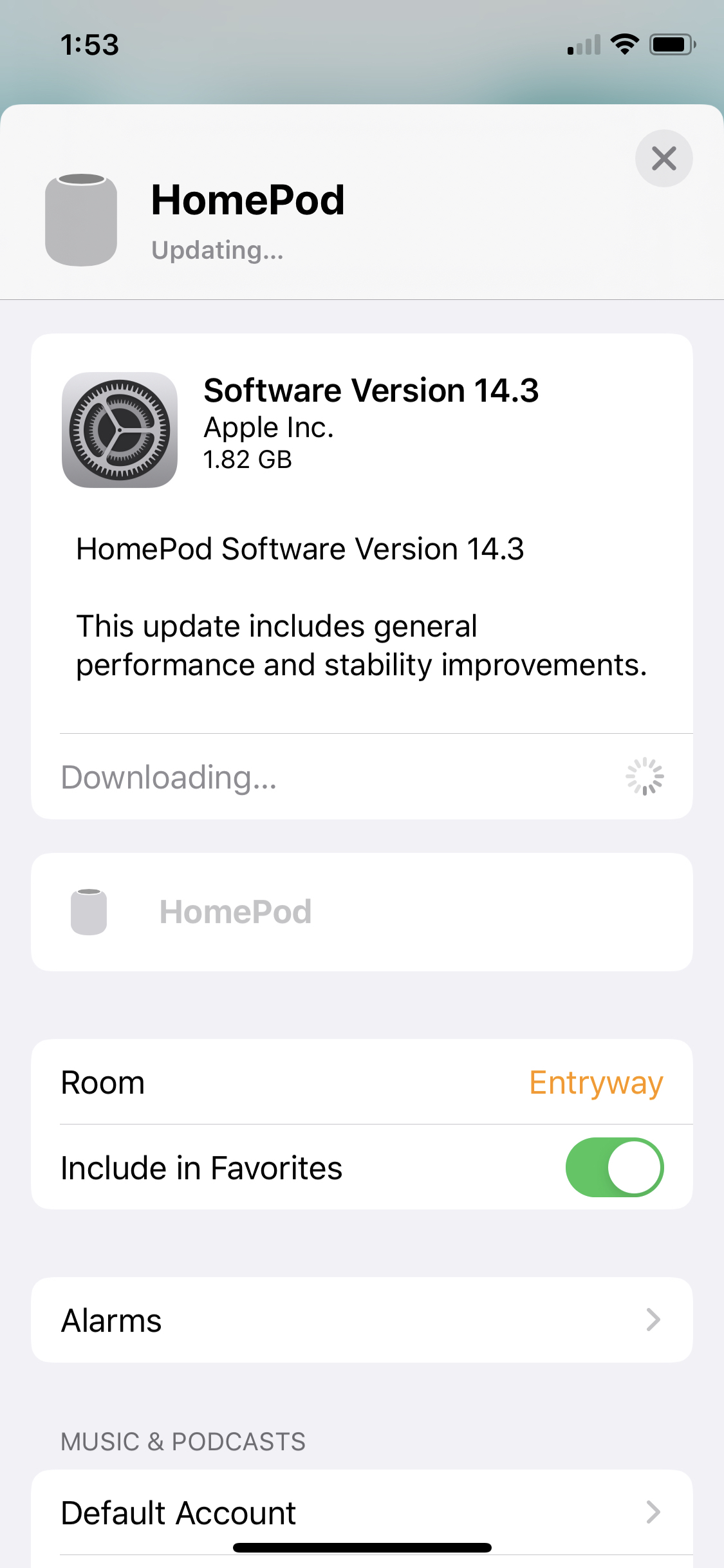 Apple Releases HomePod Software Update 14.3