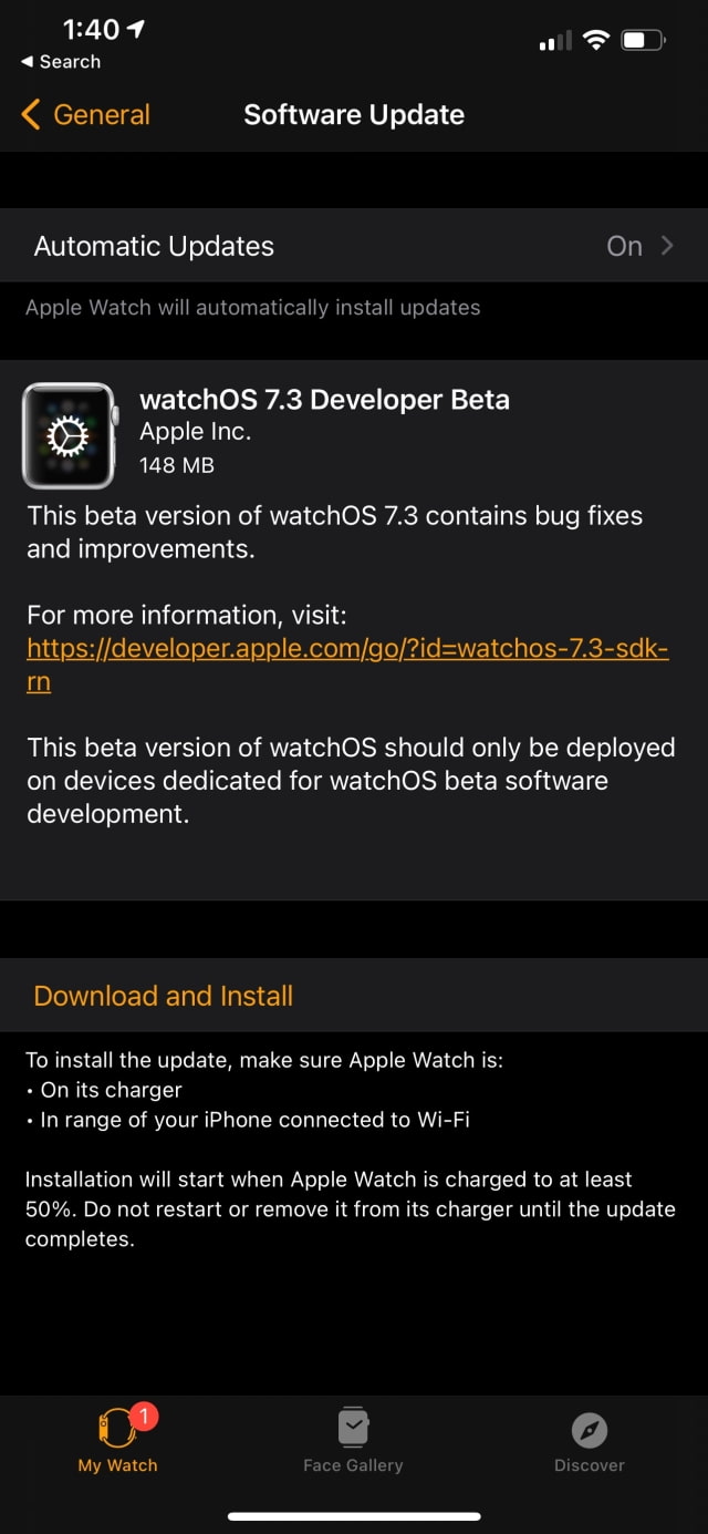Apple Seeds watchOS 7.3 Beta to Developers [Download]