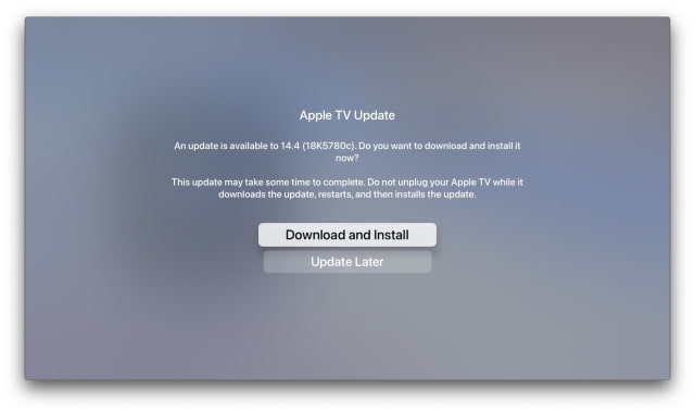 Apple Seeds tvOS 14.4 for Apple TV to Developers [Download]