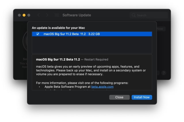 Apple Releases macOS Big Sur 11.2 Beta [Download]