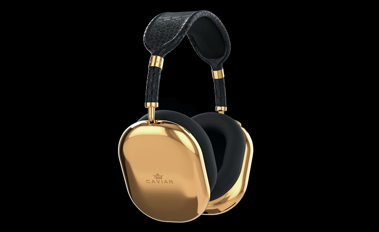 Caviar Unveils $108,000 AirPods Max Made With 'Pure 750 Gold' and Crocodile Leather