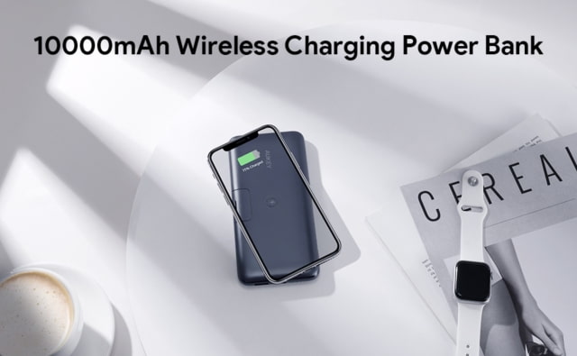 Aukey 10000mAh USB-C Power Bank With Wireless Charging On Sale for $26.99 [Deal]