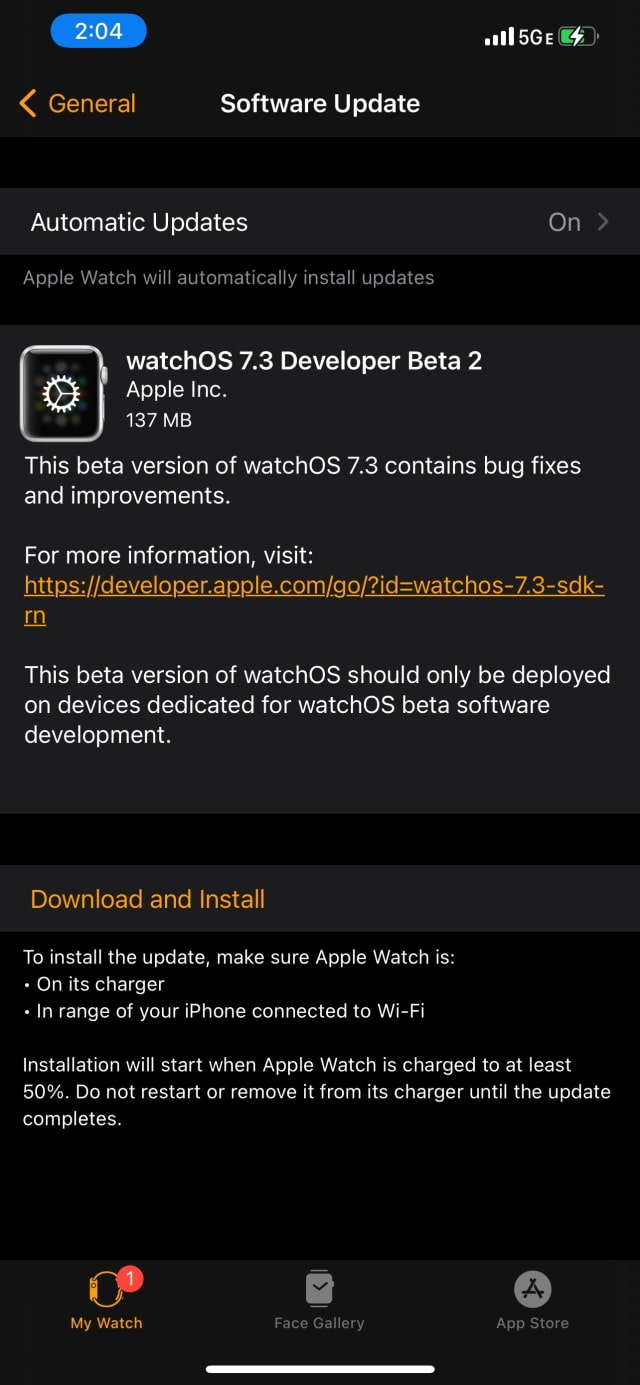 Apple Seeds watchOS 7.3 Beta 2 to Developers [Download]