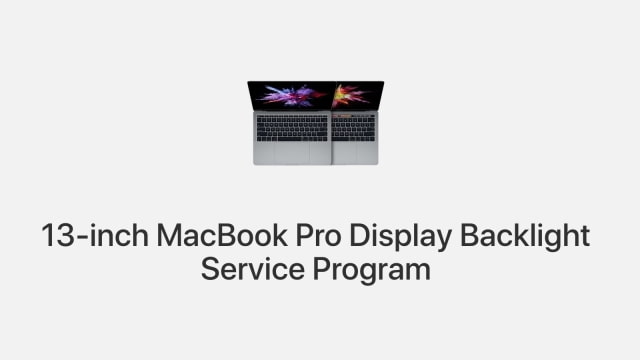 Apple Extends 13-inch MacBook Pro Display Backlight Service Program to 5 Years