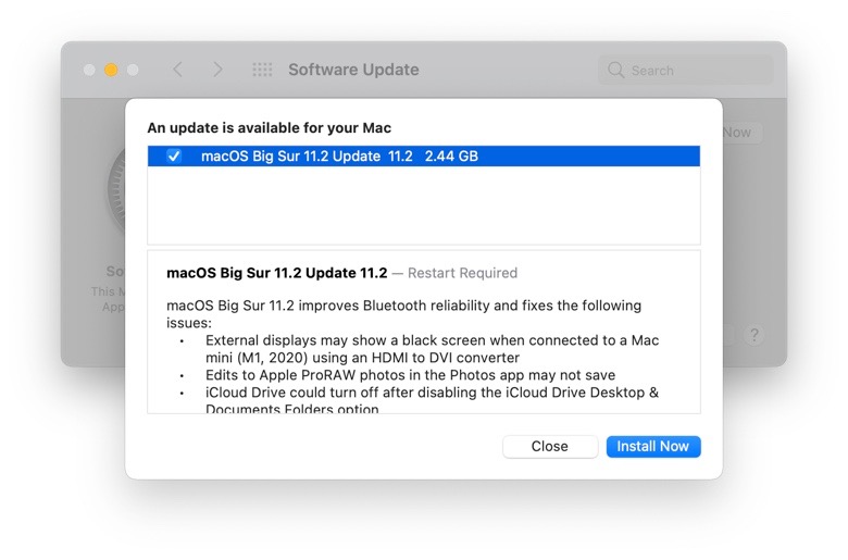 Apple Releases macOS Big Sur 11.2 With External Display Fix, Bluetooth Improvements, More [Download]