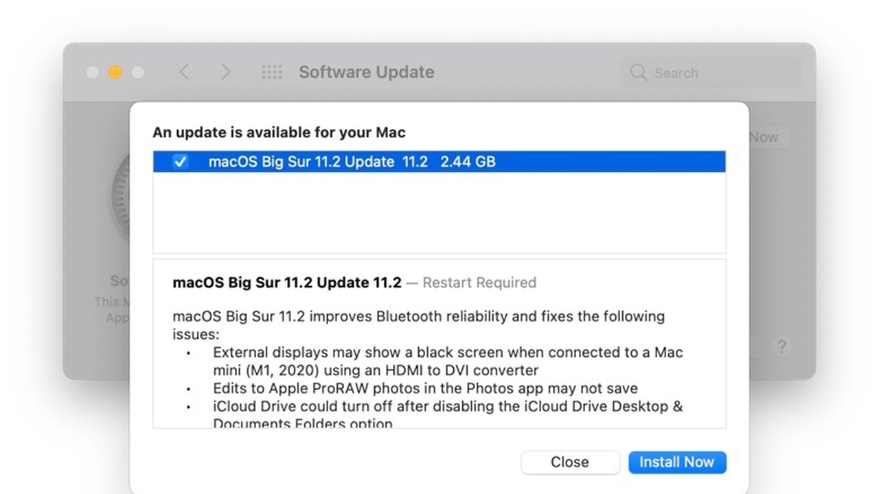 Apple Releases macOS Big Sur 11.2 With 