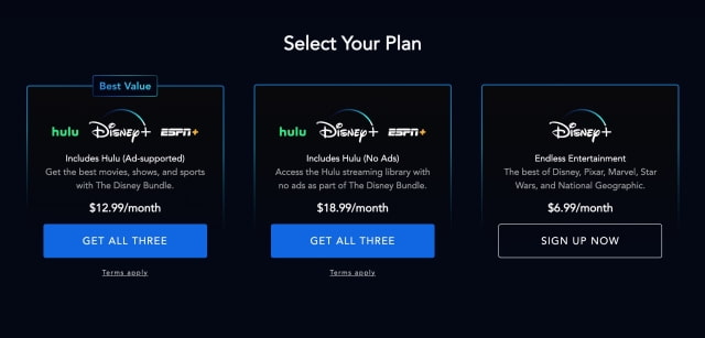 Streaming Bundle Including Disney+, ESPN+, and Ad-Free Hulu Now Widely Available