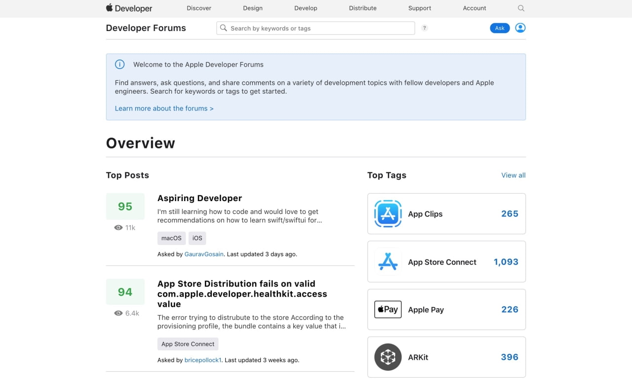 Apple Updates Developer Forums With Enhanced Search, Thread Monitoring ...