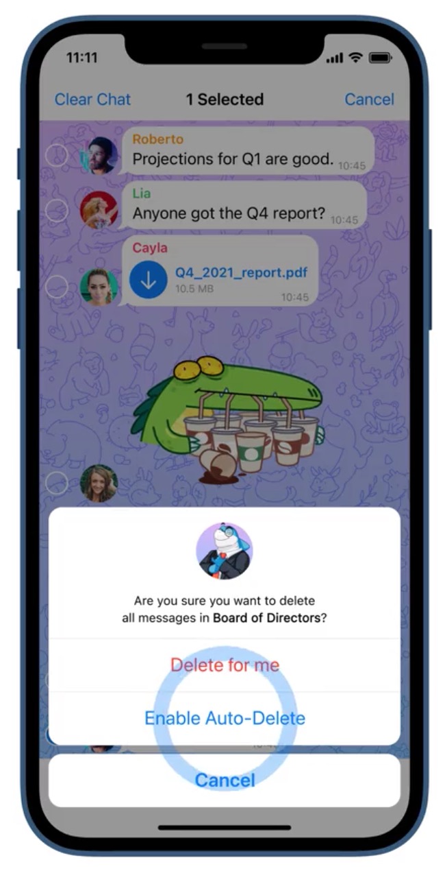 Telegram Messenger Gets Auto-Delete Messages for Everyone, Expiring Invite Links, Widgets, Groups With Unlimited Members