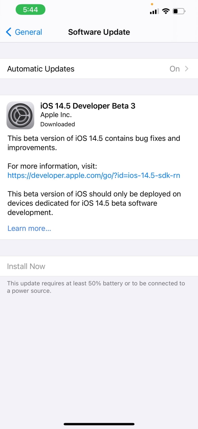 Apple Releases iOS 14.5 Beta 3 and iPadOS 14.5 Beta 3 [Download]