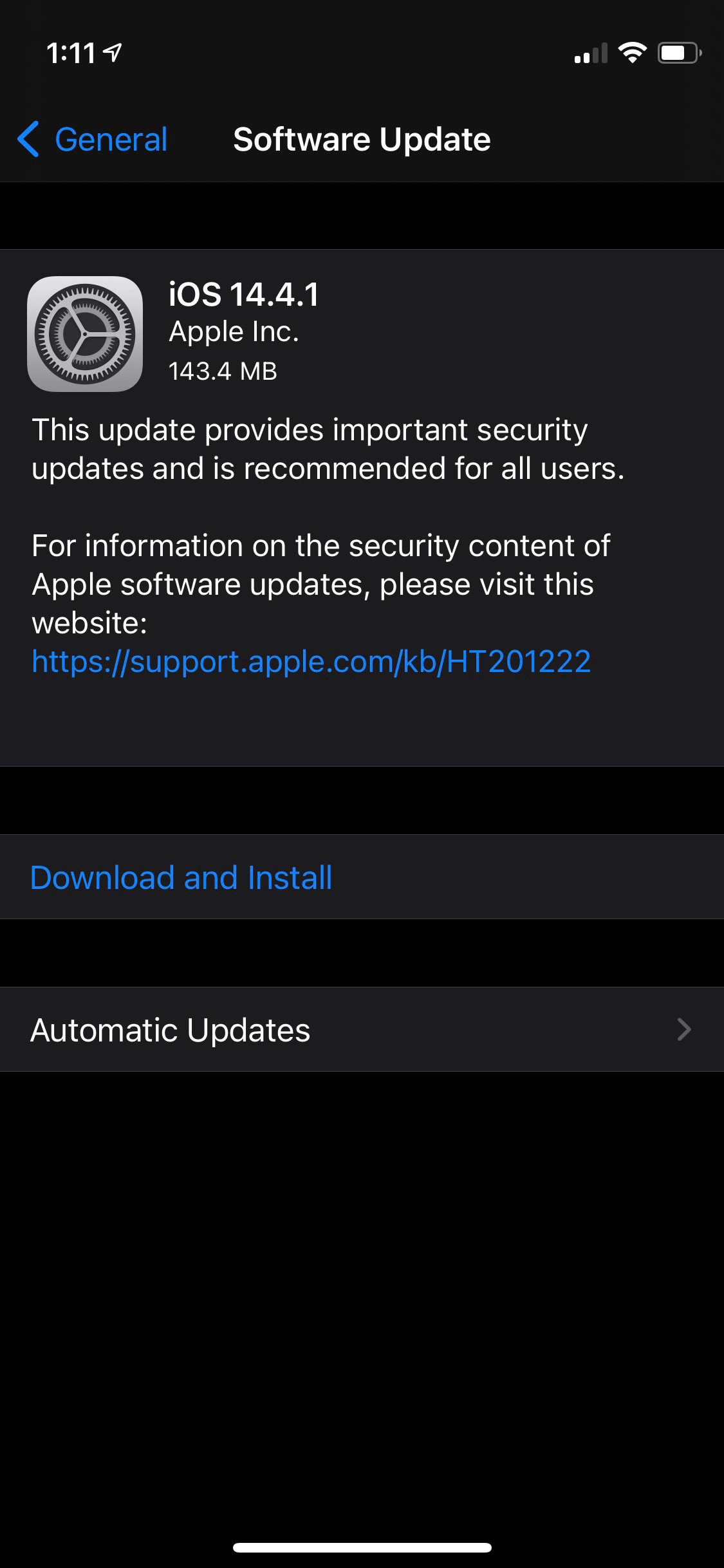 Apple Releases iOS 14.4.1 and iPadOS 14.4.1 [Download]