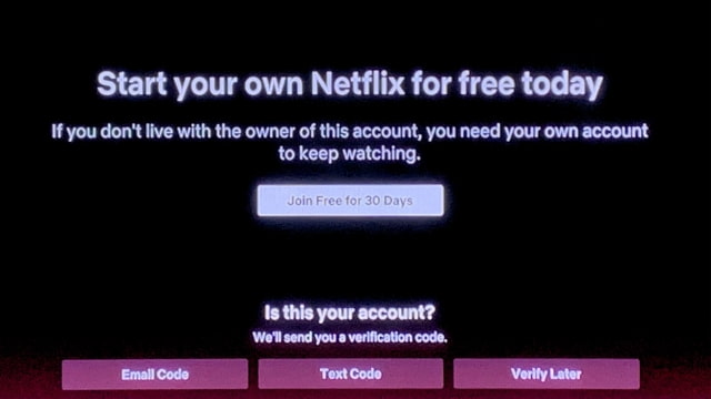 Netflix Tests Crackdown on Password Sharing