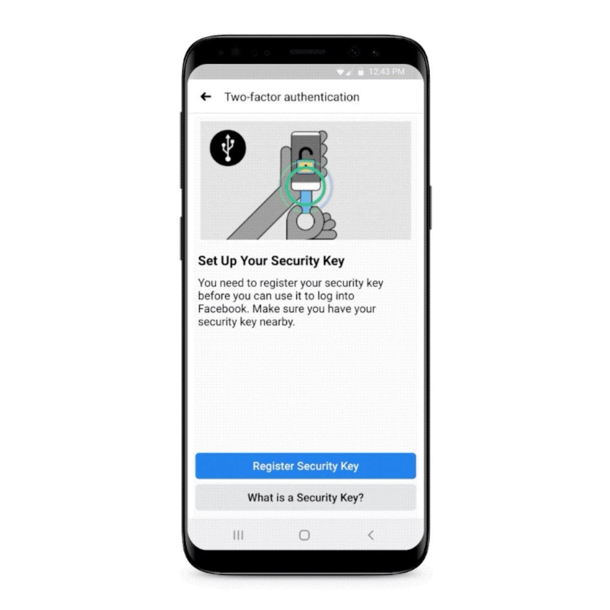 Facebook App Now Supports Physical Security Keys