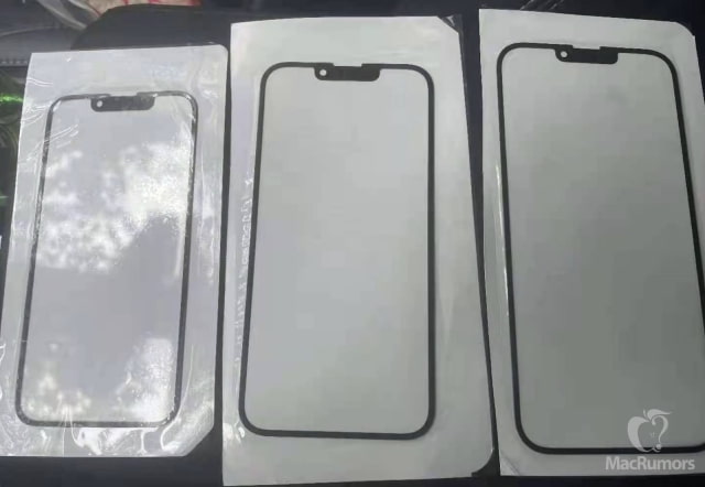 Alleged iPhone 13 Front Glass Reveals Smaller Notch, Relocated Earpiece