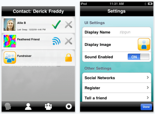 Free Contact Sharing for iPhone