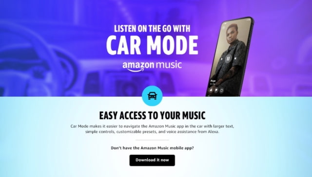 Amazon Music App Gets &#039;Car Mode&#039;