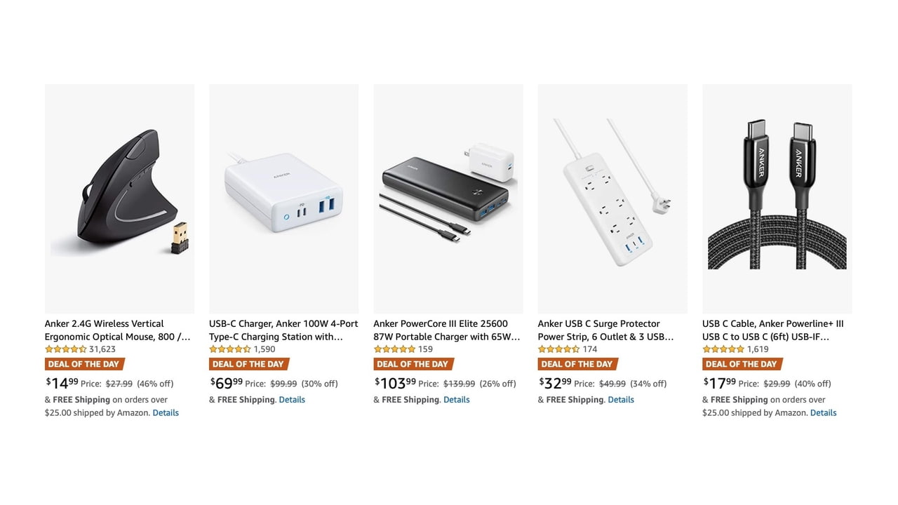 Anker Chargers Cables Accessories On Sale For Up To 46 Off Deal Iclarified