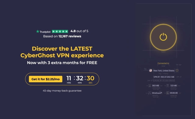 CyberGhost VPN On Sale for 83% Off With 3 Months Free [Deal]