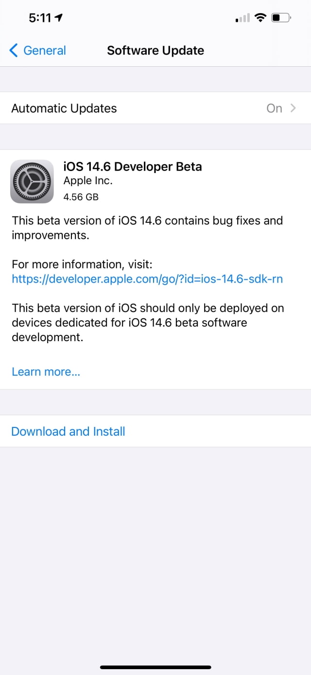 Apple Releases iOS 14.6 Beta and iPadOS 14.6 Beta [Download]