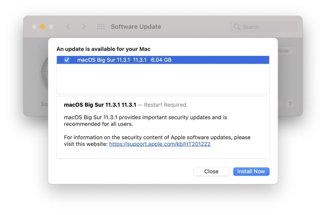 Apple Releases macOS Big Sur 11.3.1 [Download]