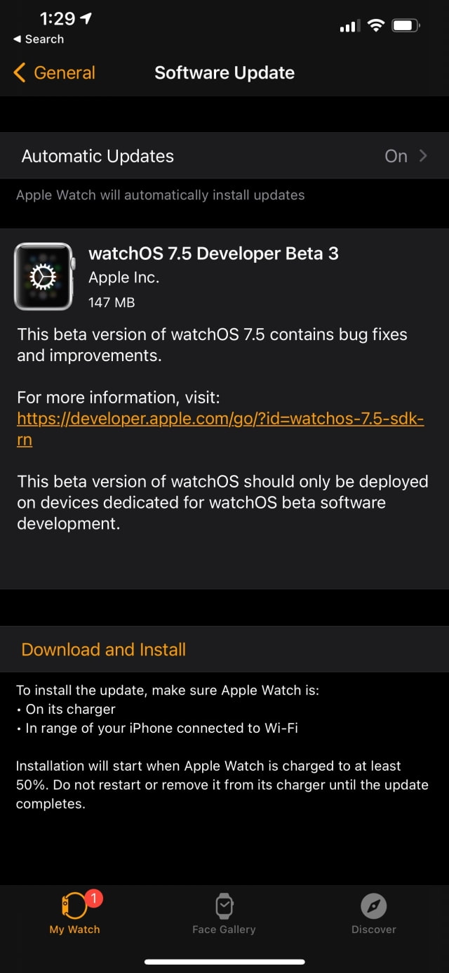 Apple Seeds watchOS 7.5 Beta 3 to Developers [Download]