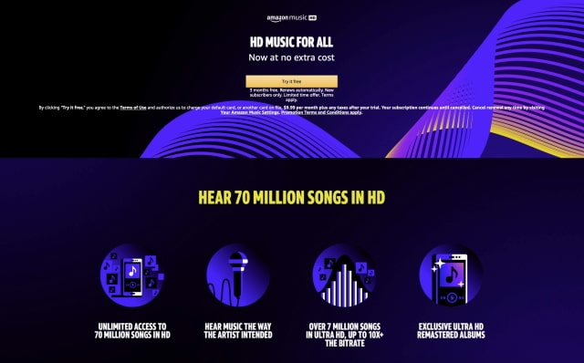 Amazon Music HD Now Available to Subscribers At No Extra Cost