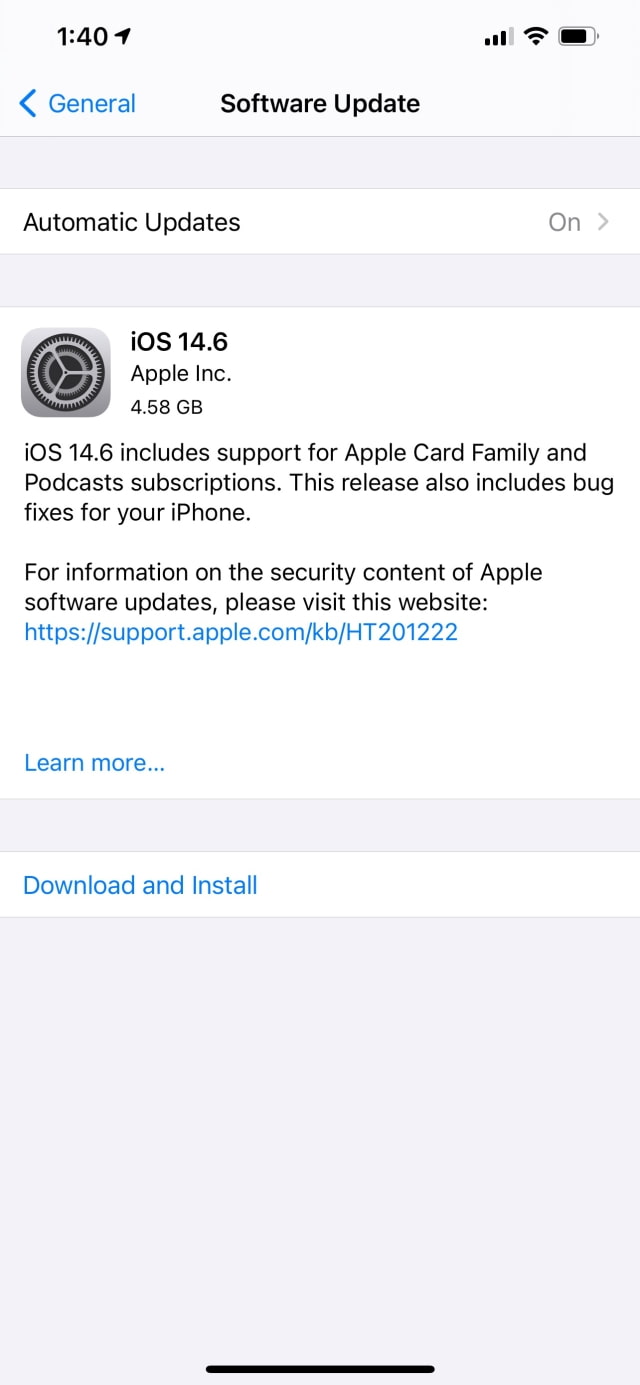 Apple Releases iOS 14.6 RC and iPadOS 14.6 RC [Download]