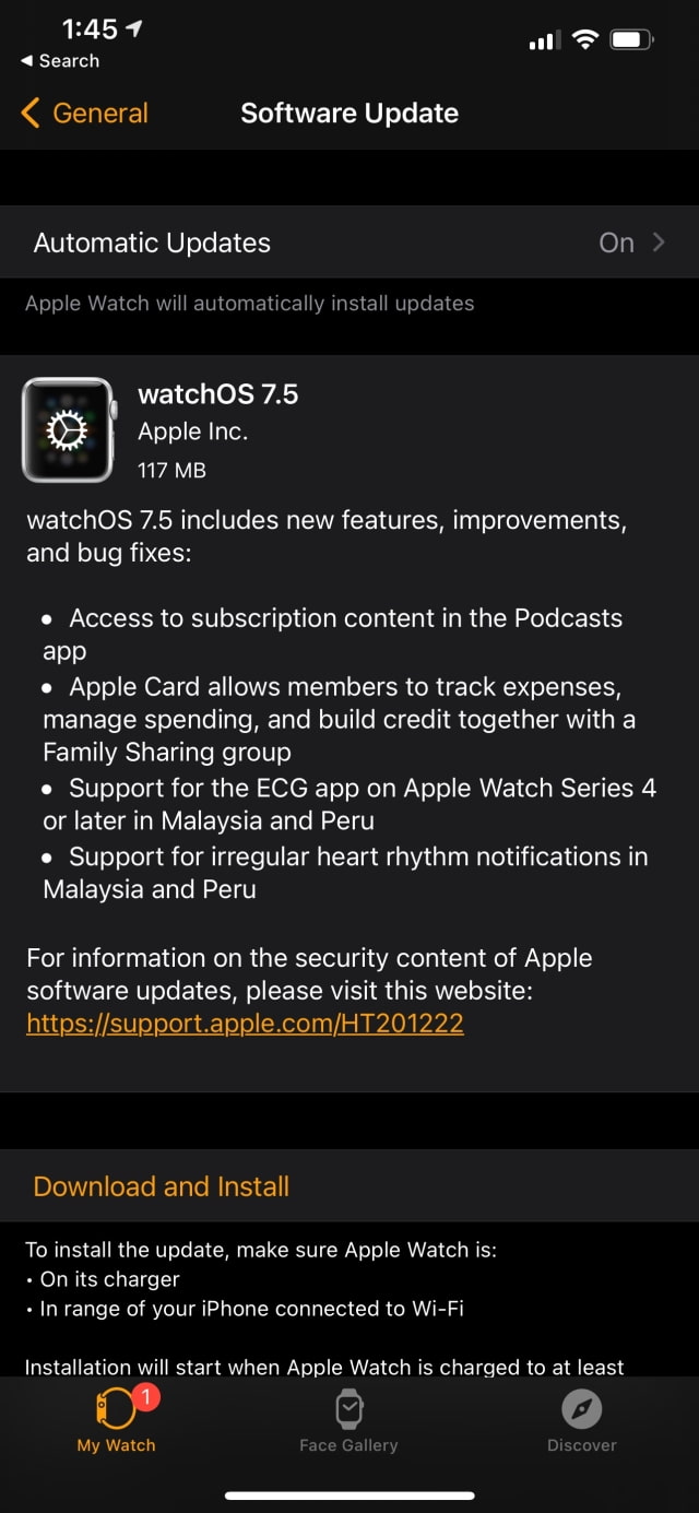 Apple Seeds watchOS 7.5 RC to Developers [Download]