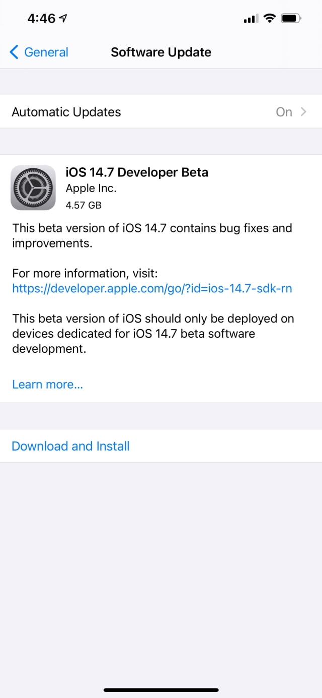 Apple Releases iOS 14.7 Beta and iPadOS 14.7 Beta [Download]