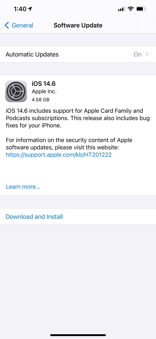 Apple Officially Releases iOS 14.6 and iPadOS 14.6 [Download]