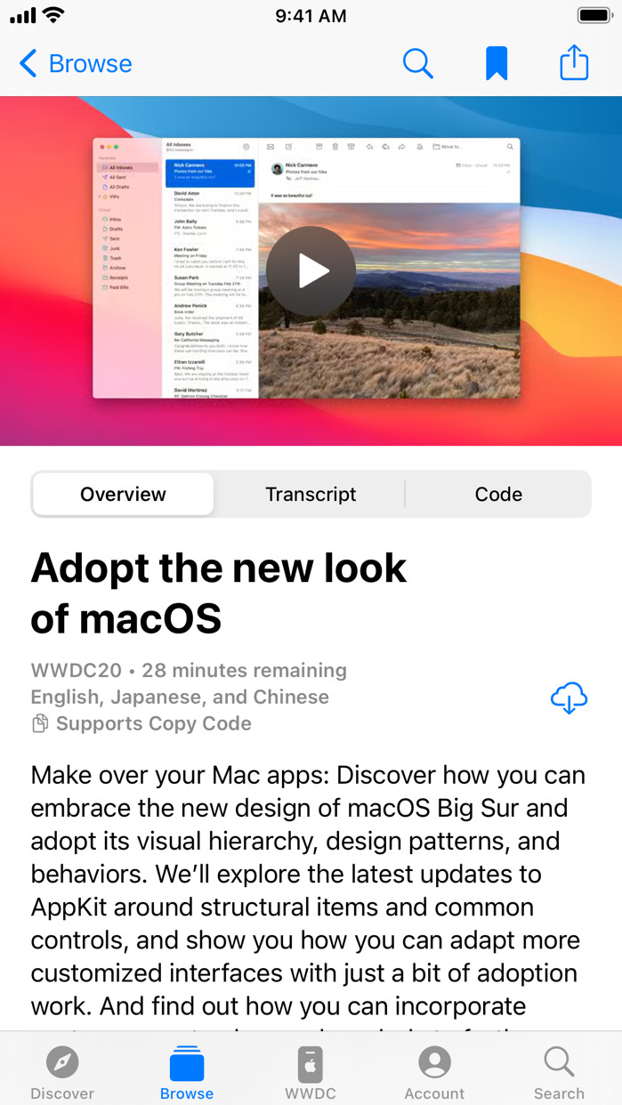 Apple Developer App Updated for WWDC 2021 With Lab Sign-ups, Pavilions, Sessions, More