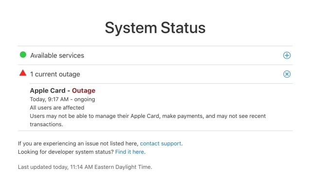 Apple Card is Down For All Users [Outage]