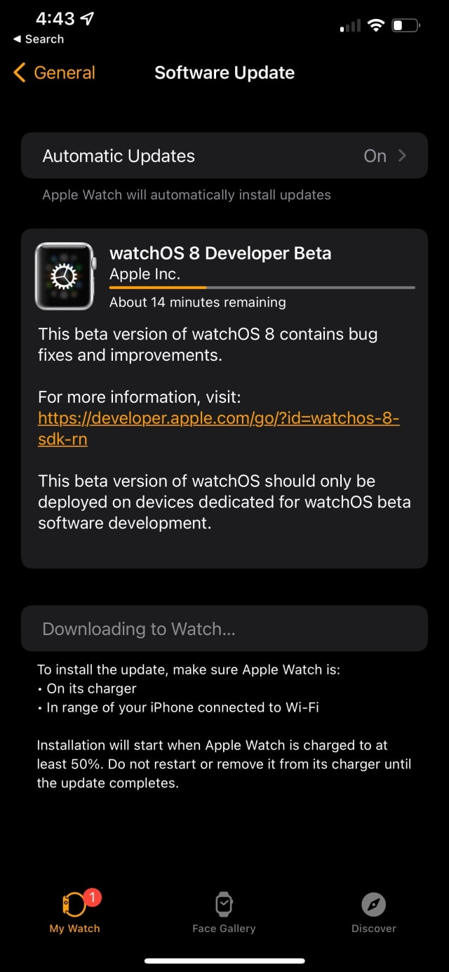 Apple Seeds watchOS 8 Beta to Developers [Download]