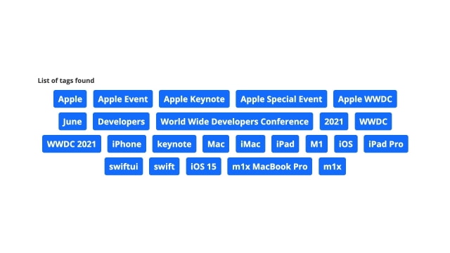 Apple Tagged WWDC 2021 Keynote Stream With &#039;M1X MacBook Pro&#039; [Image]