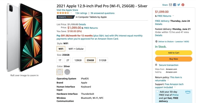 New 12.9-inch M1 iPad Pro (256GB) On Sale for $100 Off! [Lowest Price Ever]