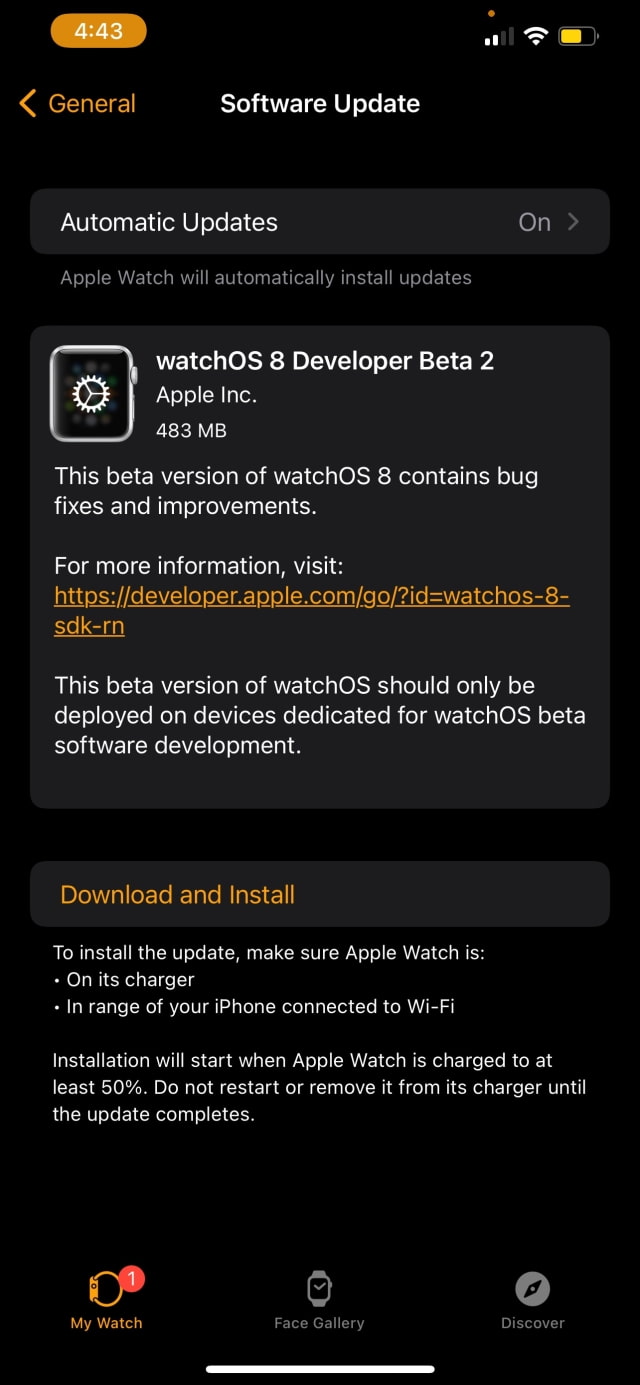 Apple Seeds watchOS 8 Beta 2 to Developers [Download]