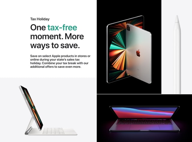 Apple Details Upcoming 'Sales Tax Holiday' for Select States