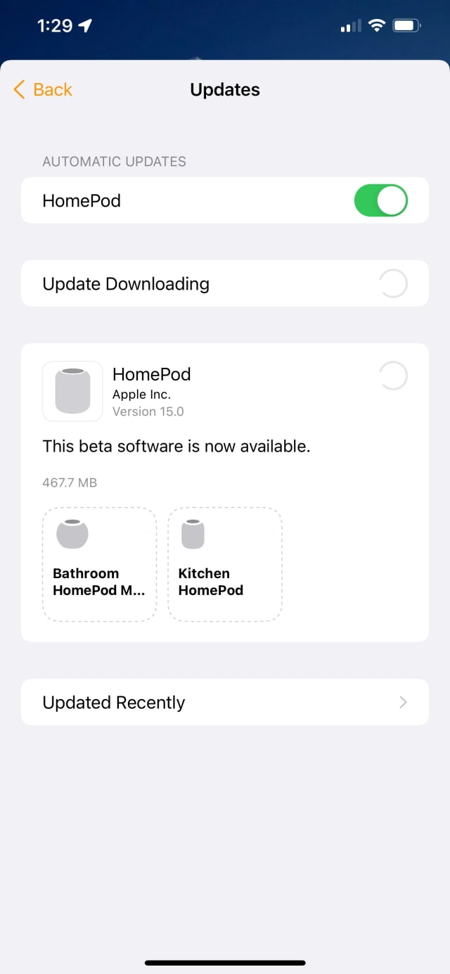 Apple Releases Updated Beta of HomePod Software 15 [Download]