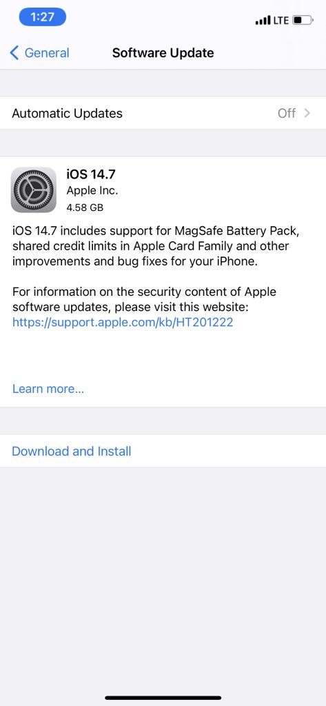 Apple Releases iOS 14.7 for iPhone and iPod touch [Download]