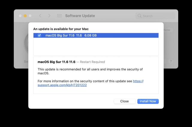 Apple Releases macOS Big Sur 11.6 [Download]