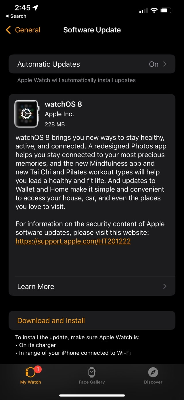 Apple Seeds watchOS 8 Release Candidate to Developers [Download]