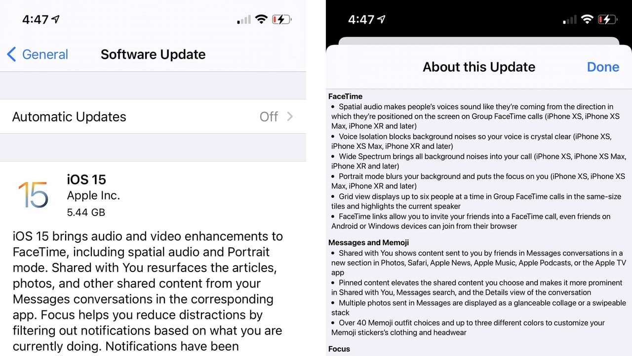 Full Release Notes for iOS 15 - iClarified