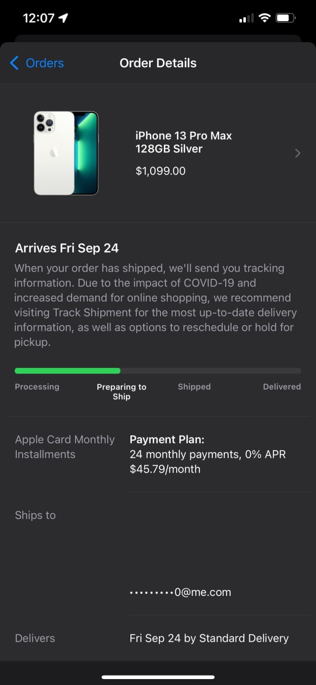 iPhone 13 Pre-orders Already &#039;Preparing to Ship&#039;