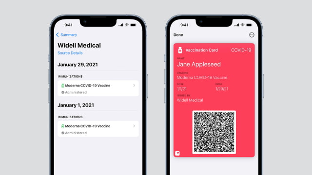 iOS 15.1 Beta Lets Users Store Vaccination Card in Apple Wallet