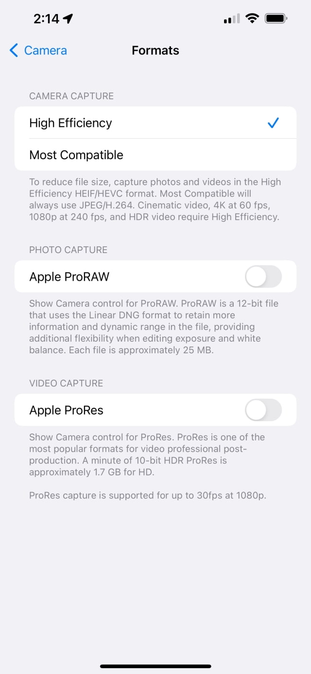 iOS 15.1 Beta 3 Adds ProRes Support, Auto Macro Toggle