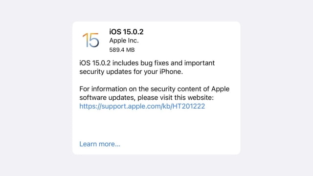 Apple Releases iOS 15.0.2 and iPadOS 15.0.2 Fixing Major Photos Bug [Download]