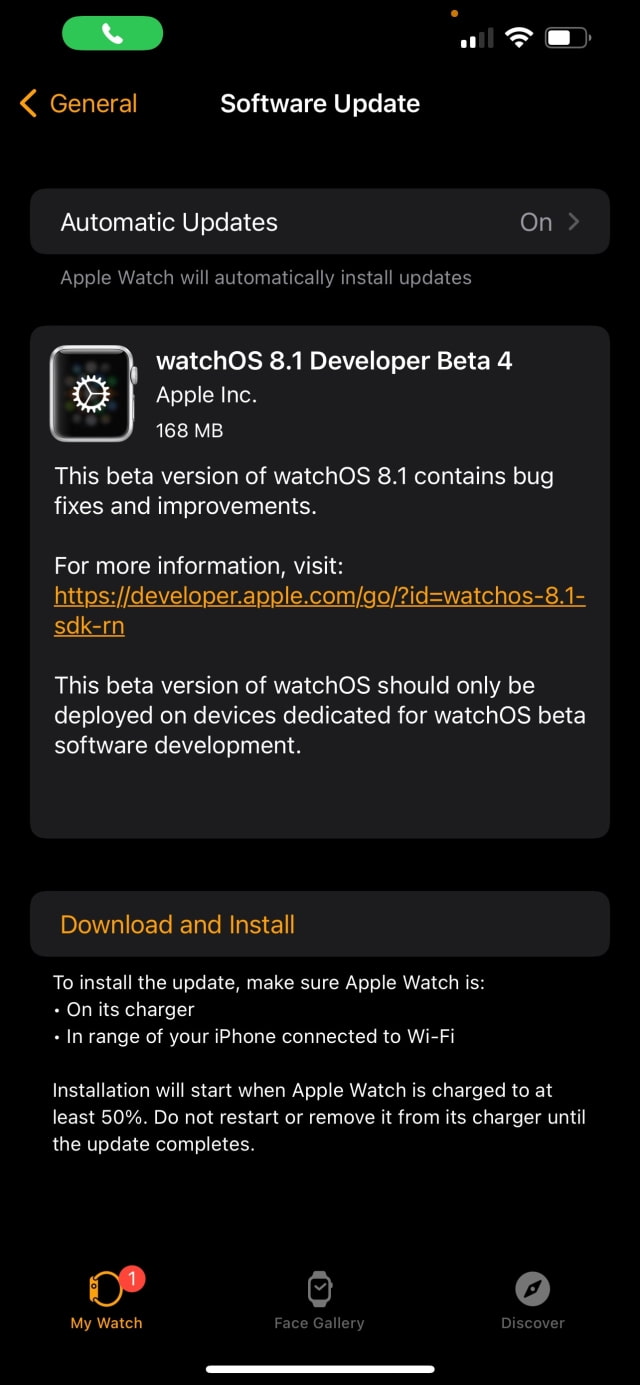 Apple Seeds watchOS 8.1 Beta 4 to Developers [Download]