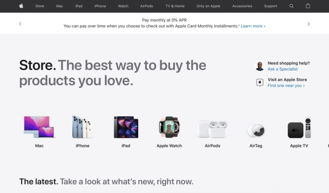 Apple Website Updated With New Sections: AirPods, TV &amp; Home, Only on Apple, Accessories