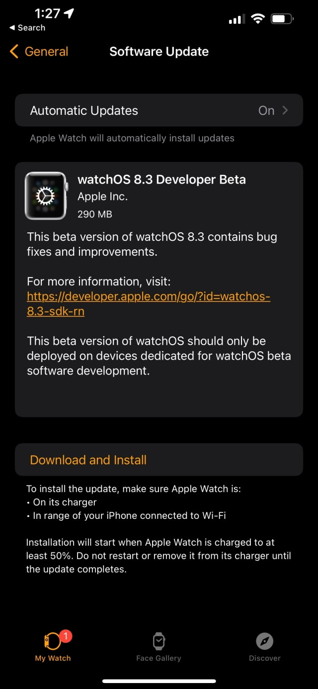 Apple Seeds watchOS 8.3 Beta to Developers [Download]